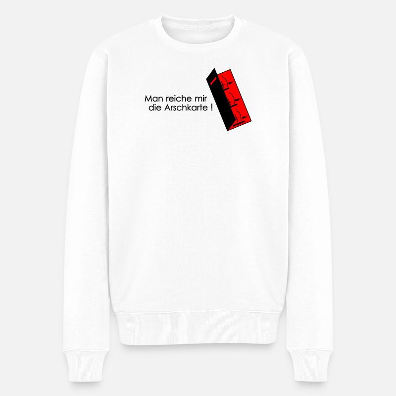 Carte du cul - Pull Premium bio Homme - blanc