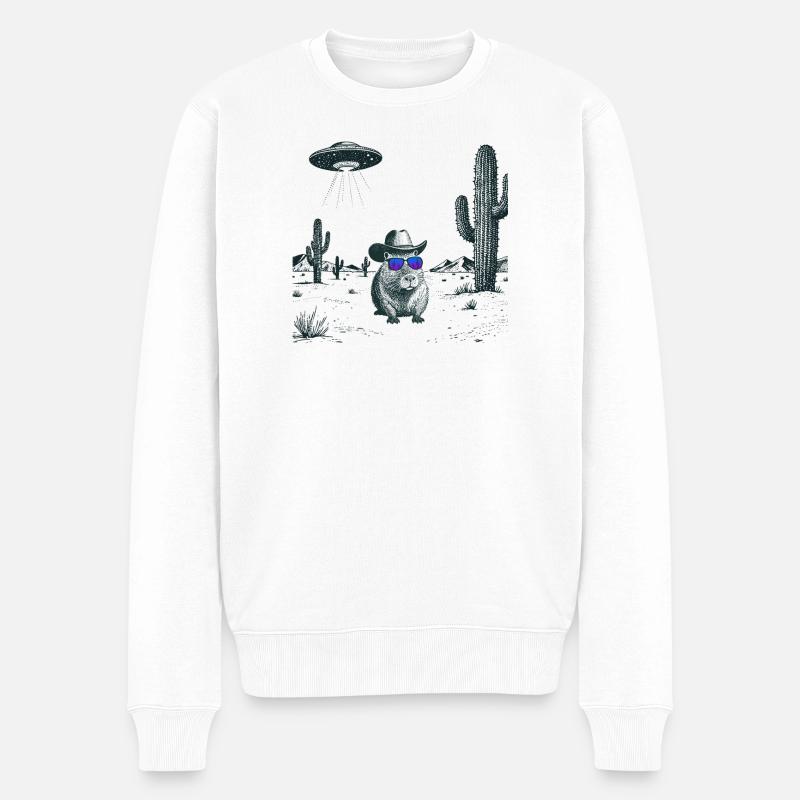 Capybara du désert - Pull Premium bio Homme - blanc