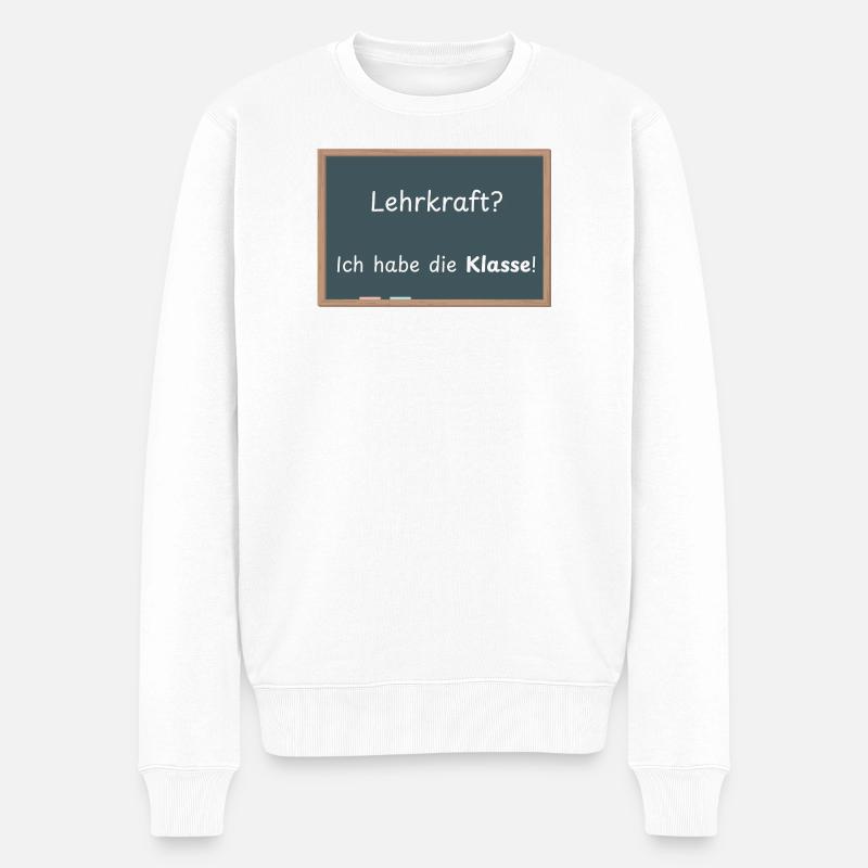 Enseignant? J’ai la classe ! - Pull Premium bio Homme - blanc