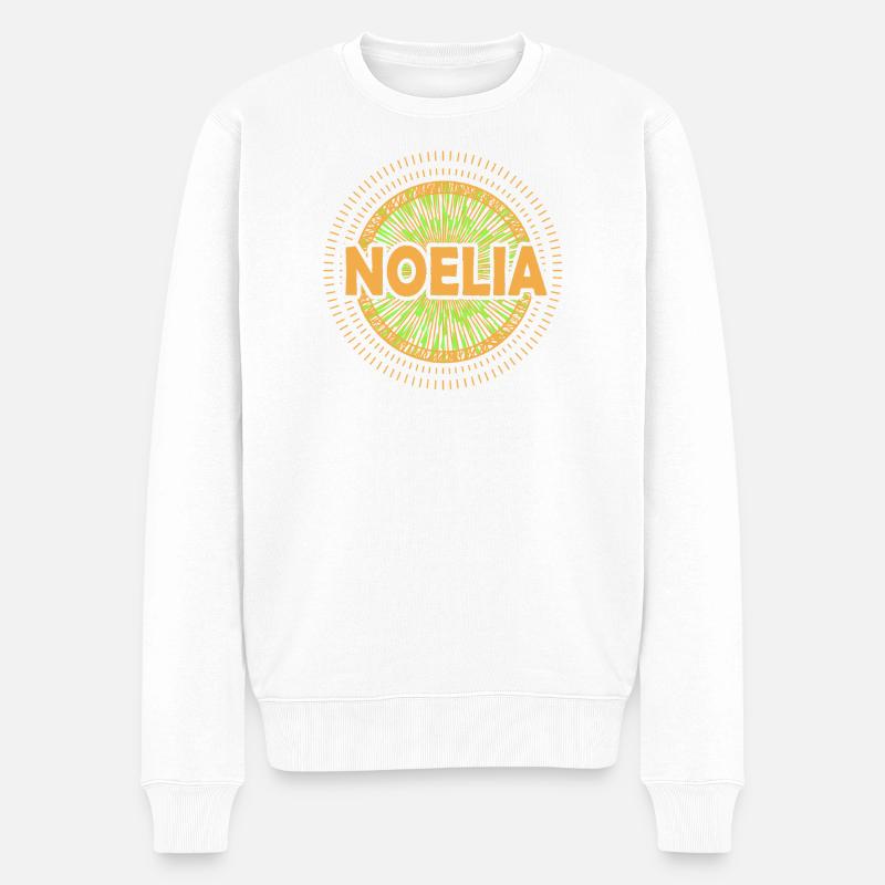 Noelia als Geschenkidee - Männer Premium Bio Pullover - Weiß
