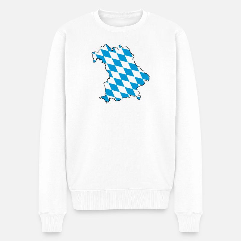 Bavaria - Männer Premium Bio Pullover - Weiß