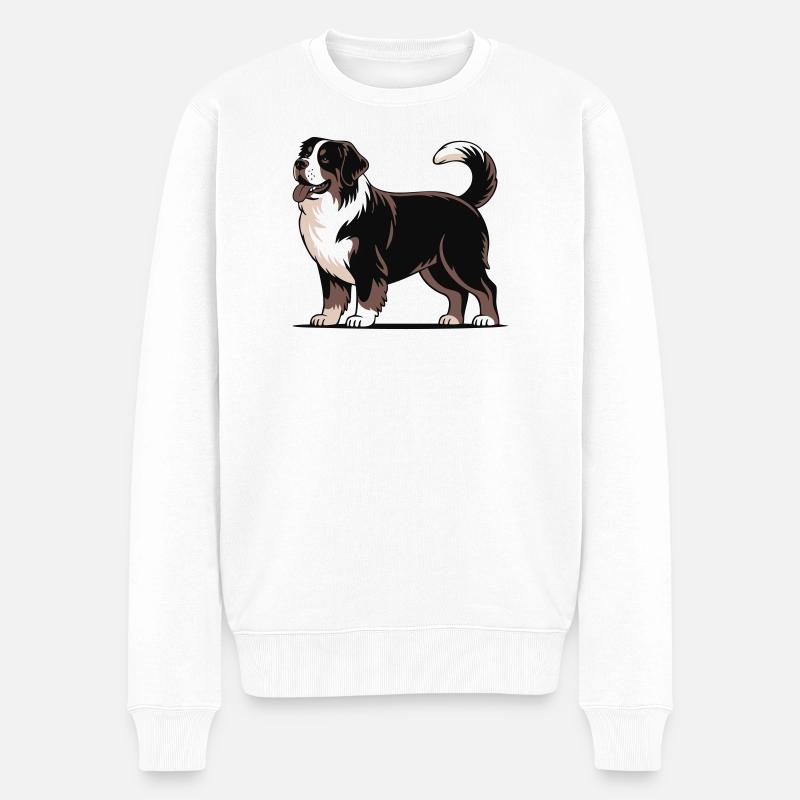 Bouvier bernois - Pull Premium bio Homme - blanc