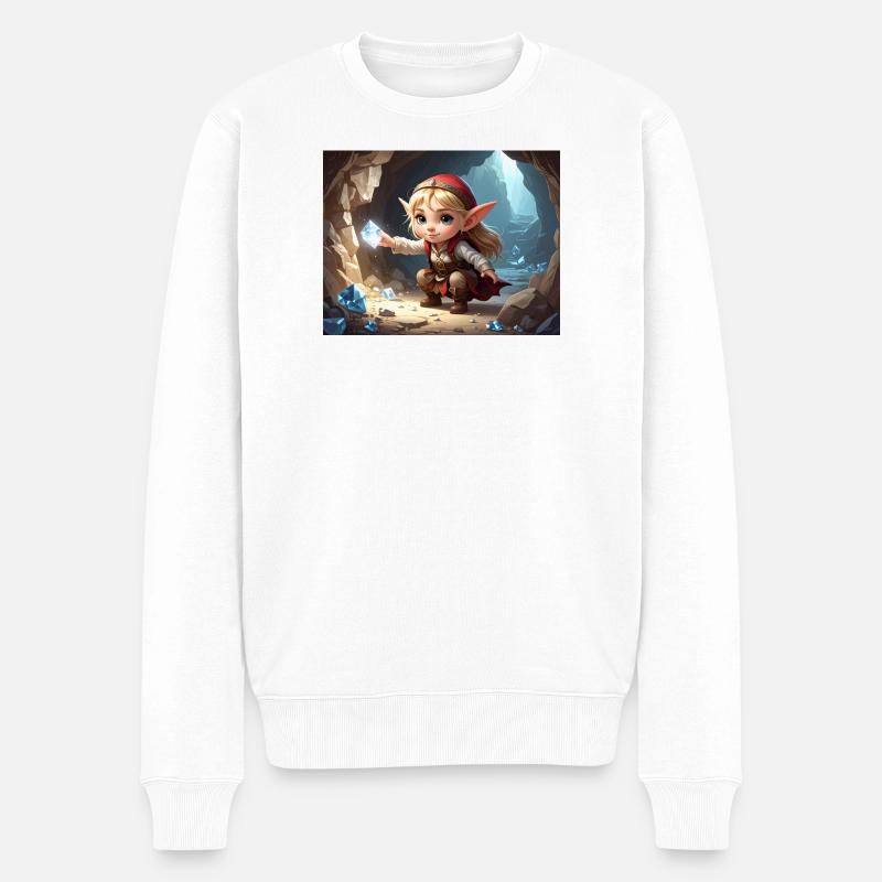 Petit trésor de diamant elfe - Pull Premium bio Homme - blanc