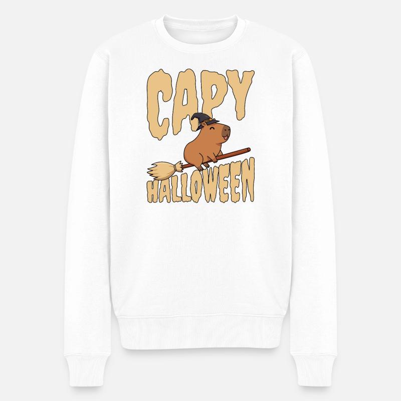 Capybara halloween - Pull Premium bio Homme - blanc