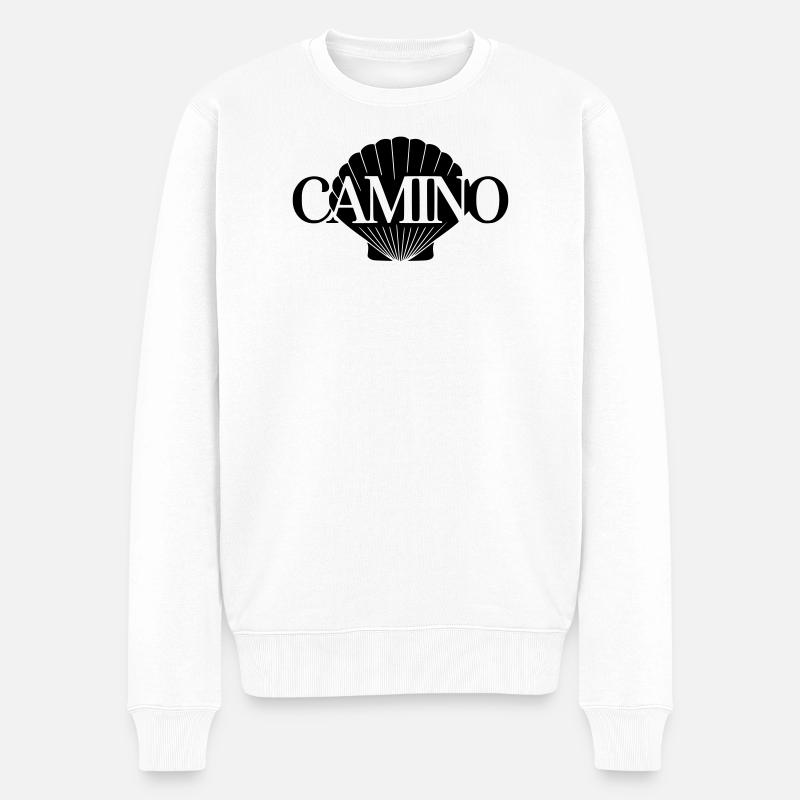 Camino Shell - Männer Premium Bio Pullover - Weiß