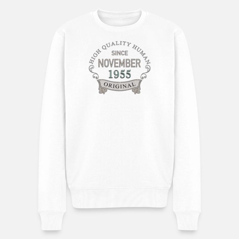 Since_November_1955 - Pull Premium bio Homme - blanc