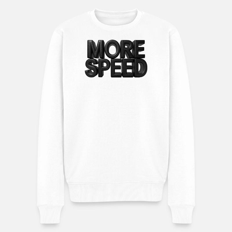 Plus de vitesse - Pull Premium bio Homme - blanc