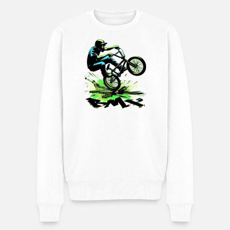 Vélo BMX - Pull Premium bio Homme - blanc