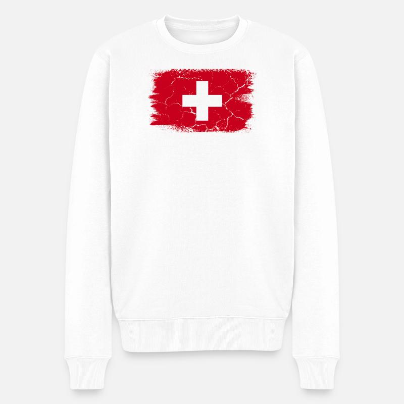 Thun - Männer Premium Bio Pullover - Weiß