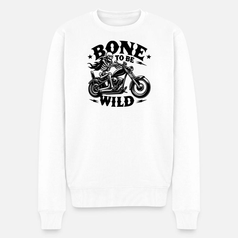 Os à être sauvage - Pull Premium bio Homme - blanc
