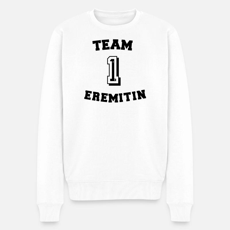 Team Eremitin - Männer Premium Bio Pullover - Weiß