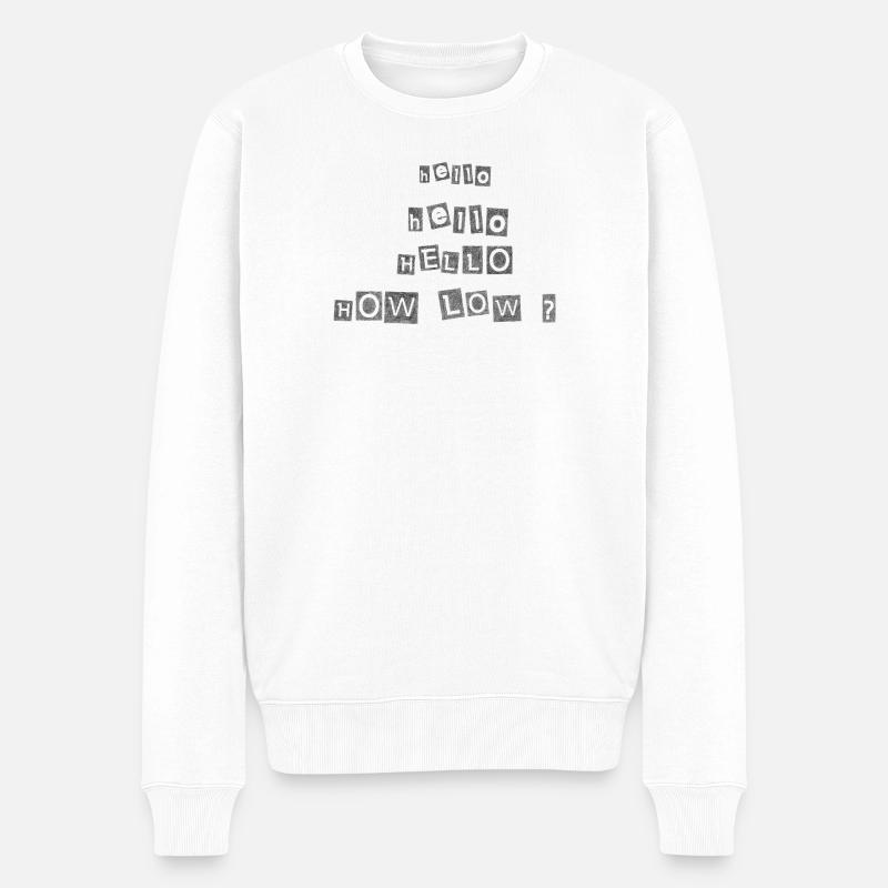 Riecht nach Hemdgeist - Männer Premium Bio Pullover - Weiß