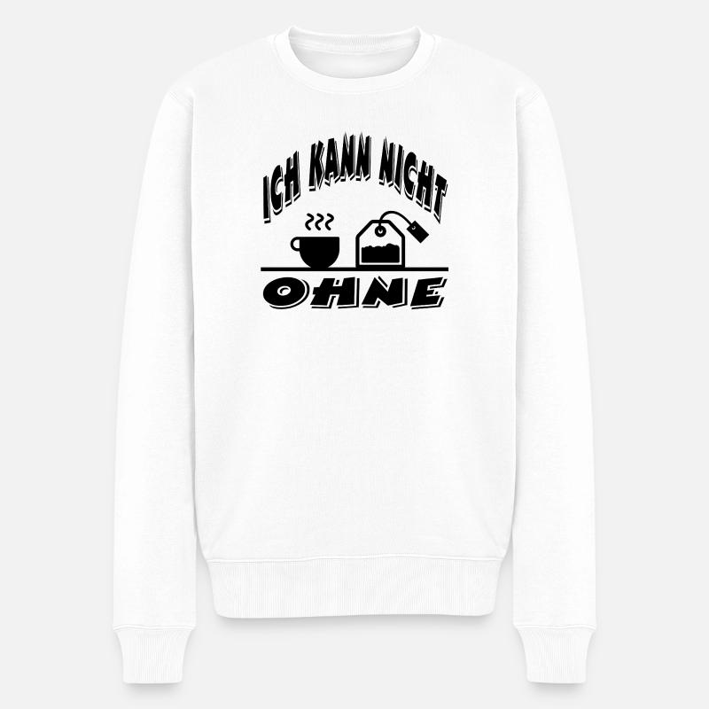 Tee - Männer Premium Bio Pullover - Weiß