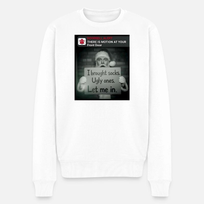 Noël amusant avec le Père Noël - Pull Premium bio Homme - blanc