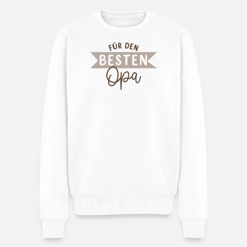 für den besten Opa - Männer Premium Bio Pullover - Weiß