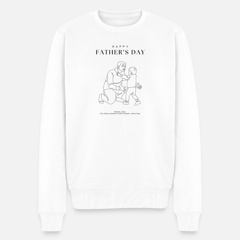 Fête des pères - Pull Premium bio Homme - blanc