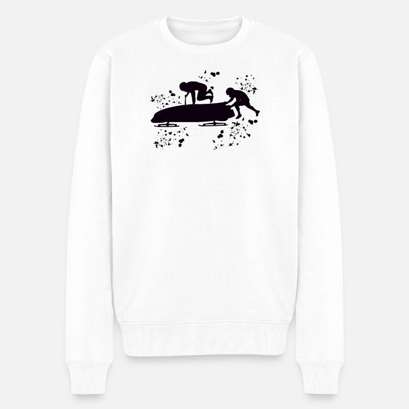 Bobsleigh Bobsleigh à deux - Pull Premium bio Homme - blanc