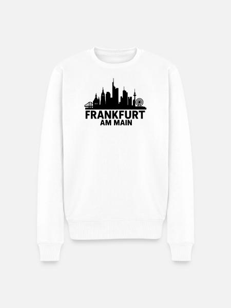 Francfort-sur-le-Main Silhouette - Pull Premium bio Homme - blanc