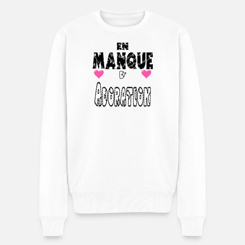 En Manque d'Adoration - Pull Premium bio Homme - blanc