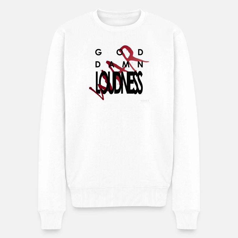 God Damn Loudness War - Pull Premium bio Homme - blanc