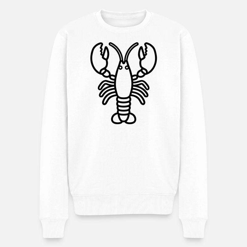 Hummer - Männer Premium Bio Pullover - Weiß