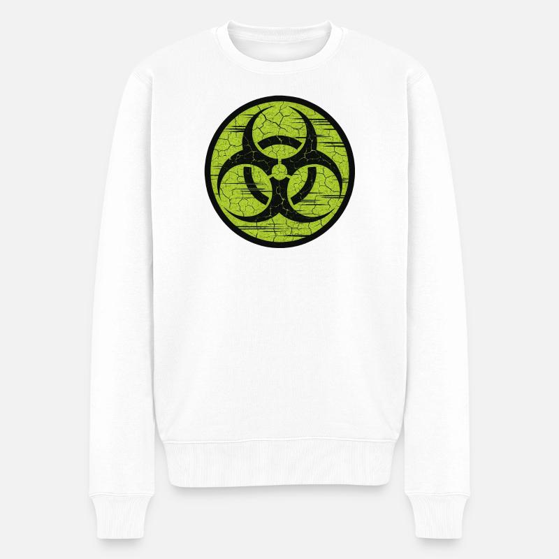 Underground biohazard - Contamination Zombie - Pull Premium bio Homme - blanc
