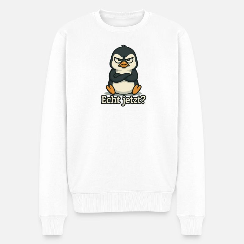 Pingouin vraiment ? - Pull Premium bio Homme - blanc