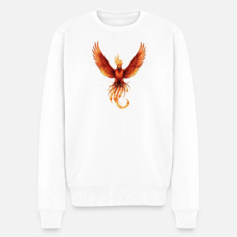Feu Phoenix Flame Flight - Pull Premium bio Homme - blanc
