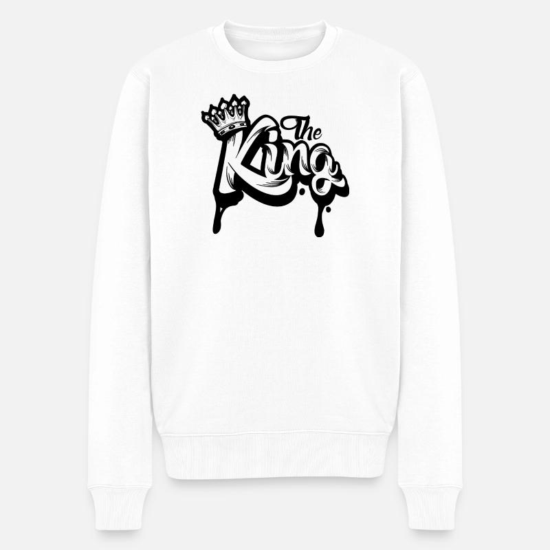 Le Roi - Pull Premium bio Homme - blanc