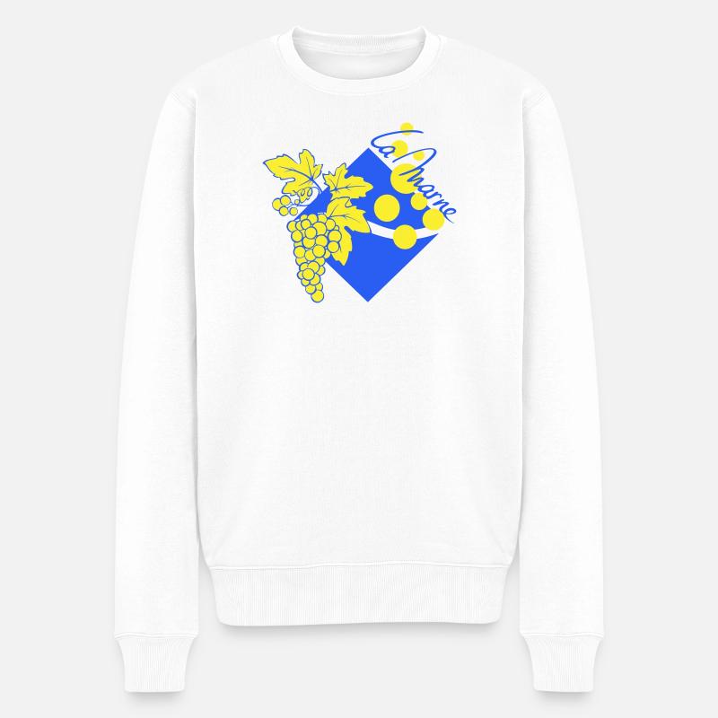 Logo revisité la Marne - Pull Premium bio Homme - blanc