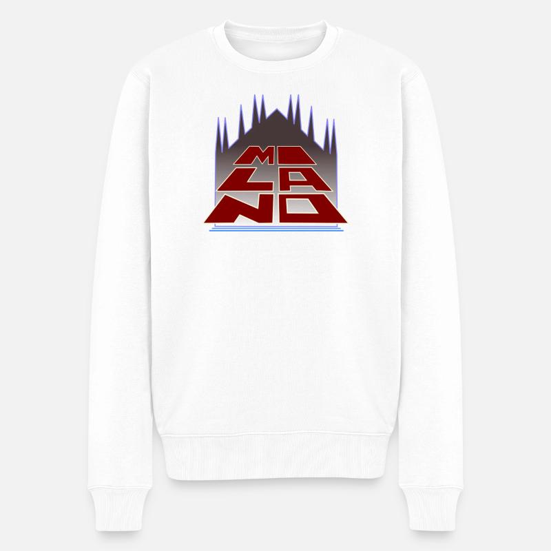 Logo Milano by Cean 2025 - Pull Premium bio Homme - blanc