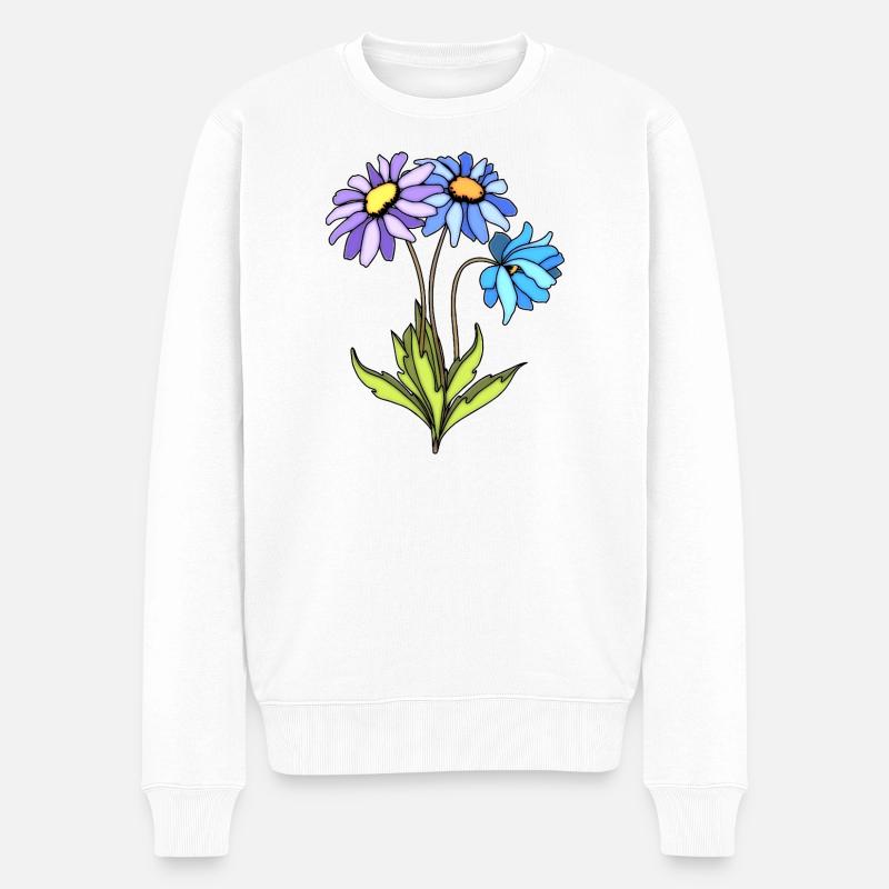 Blumen - Pull Premium bio Homme - blanc