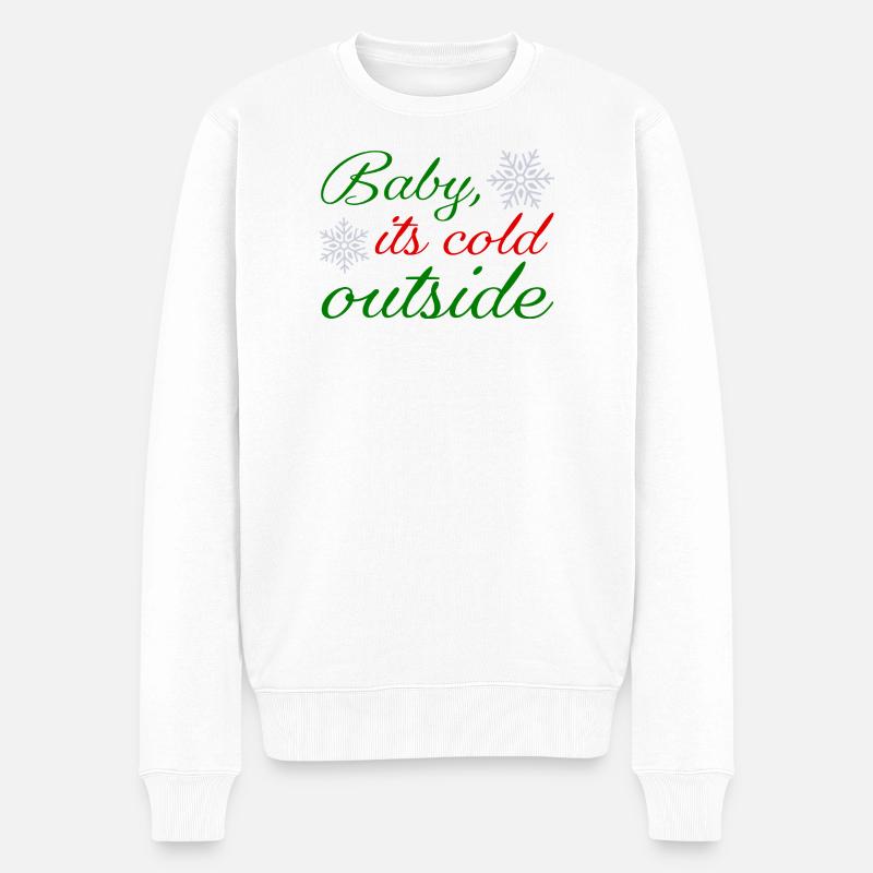 Bébé il fait froid dehors - Pull Premium bio Homme - blanc
