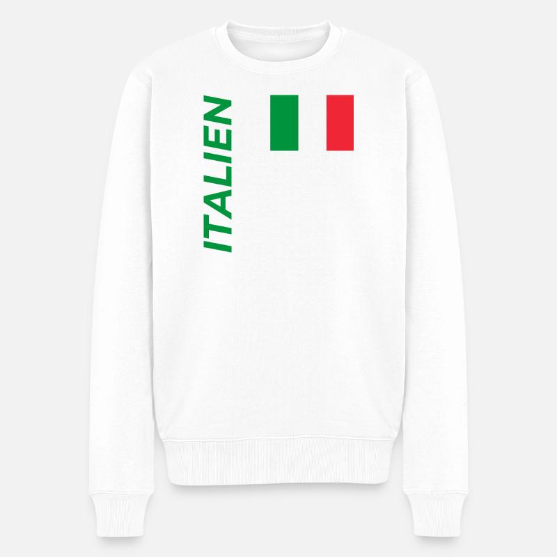 Palermo - Männer Premium Bio Pullover - Weiß