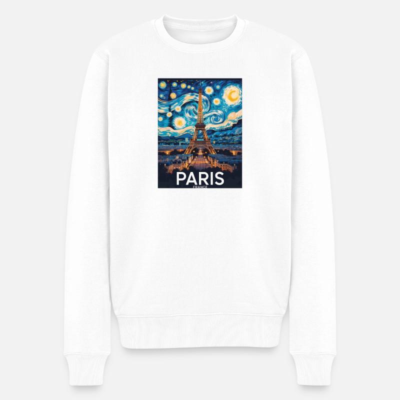Paris - Pull Premium bio Homme - blanc