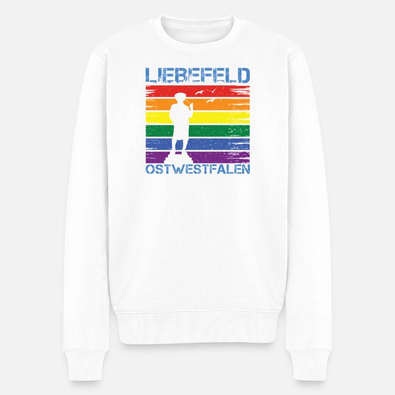 Liebefeld ❤ Leineweber PRIDE - Pull Premium bio Homme - blanc