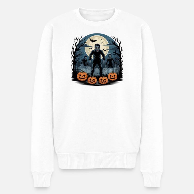 Zombie Halloween - Pull Premium bio Homme - blanc