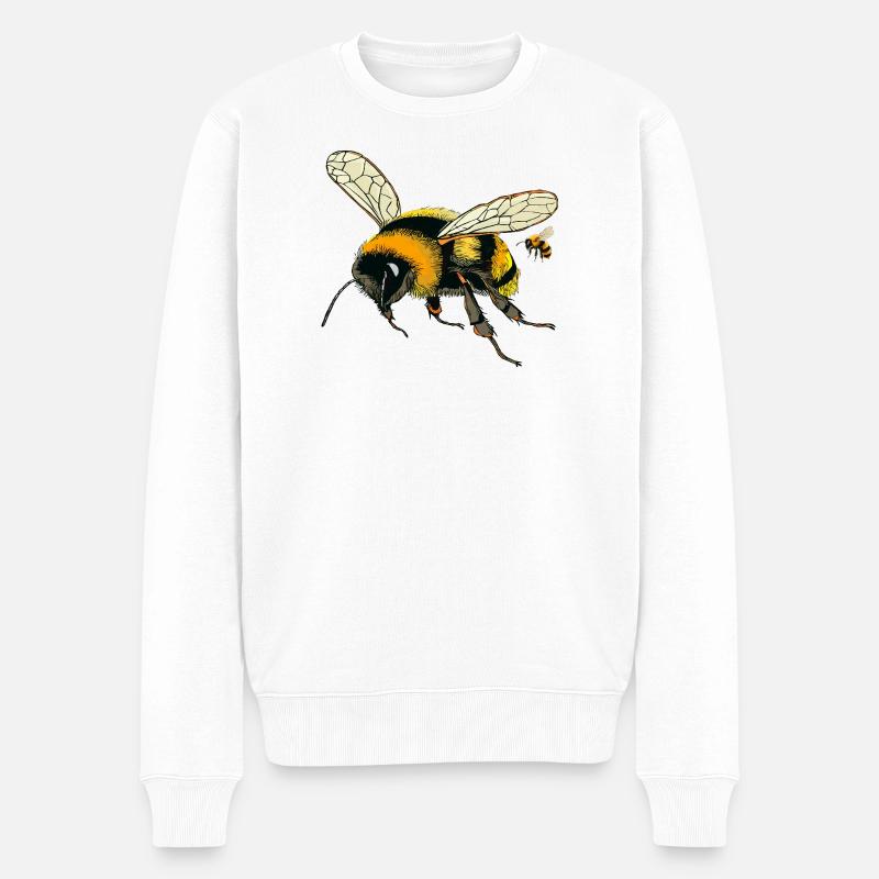 Bourdons - Pull Premium bio Homme - blanc