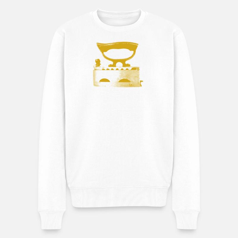 Fer - Pull Premium bio Homme - blanc