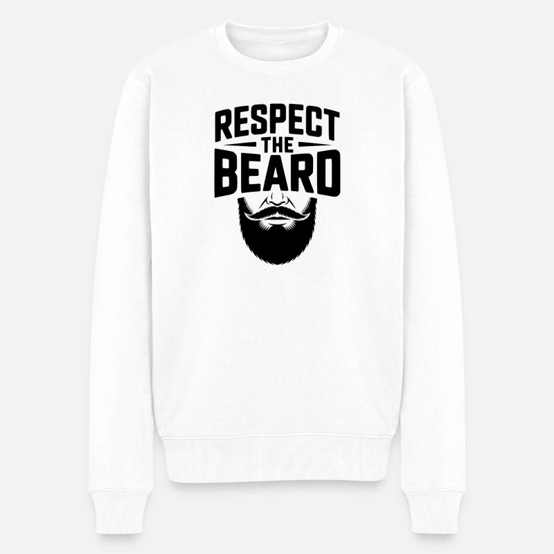Respecter la barbe - Pull Premium bio Homme - blanc