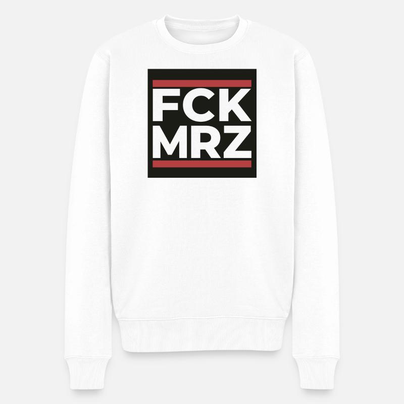 FCK Mar – Déclaration antifasciste Shi - Pull Premium bio Homme - blanc