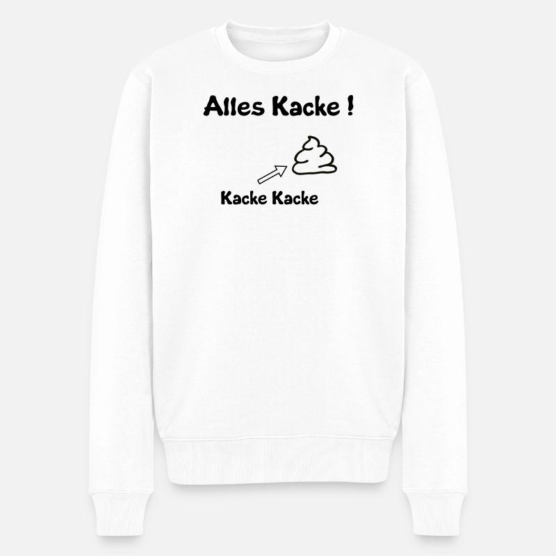 Kacke - Männer Premium Bio Pullover - Weiß