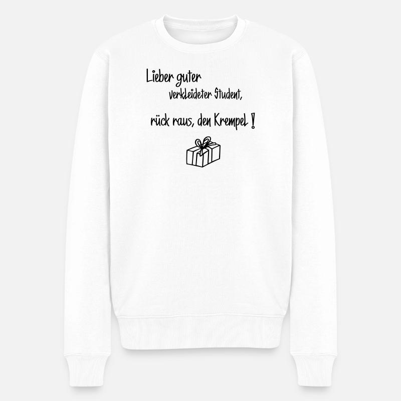 Lieber guter - Männer Premium Bio Pullover - Weiß