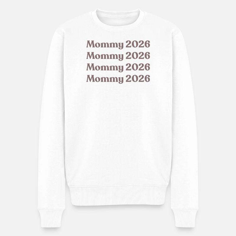 Maman 2026 - Pull Premium bio Homme - blanc