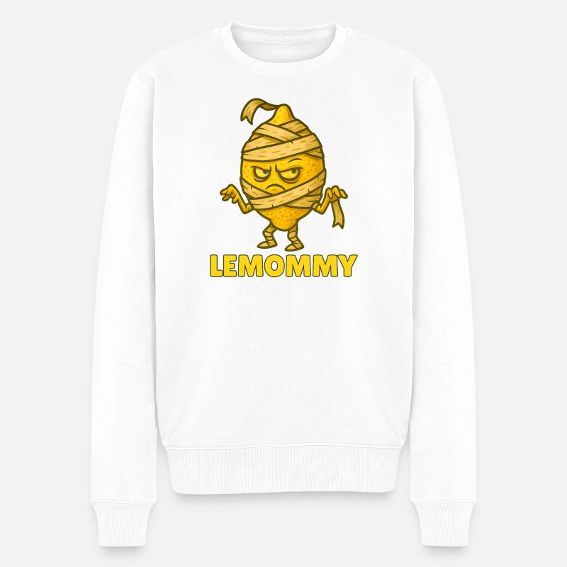 Lustige Gemüse Monster – Halloween Spaß - Männer Premium Bio Pullover - Weiß