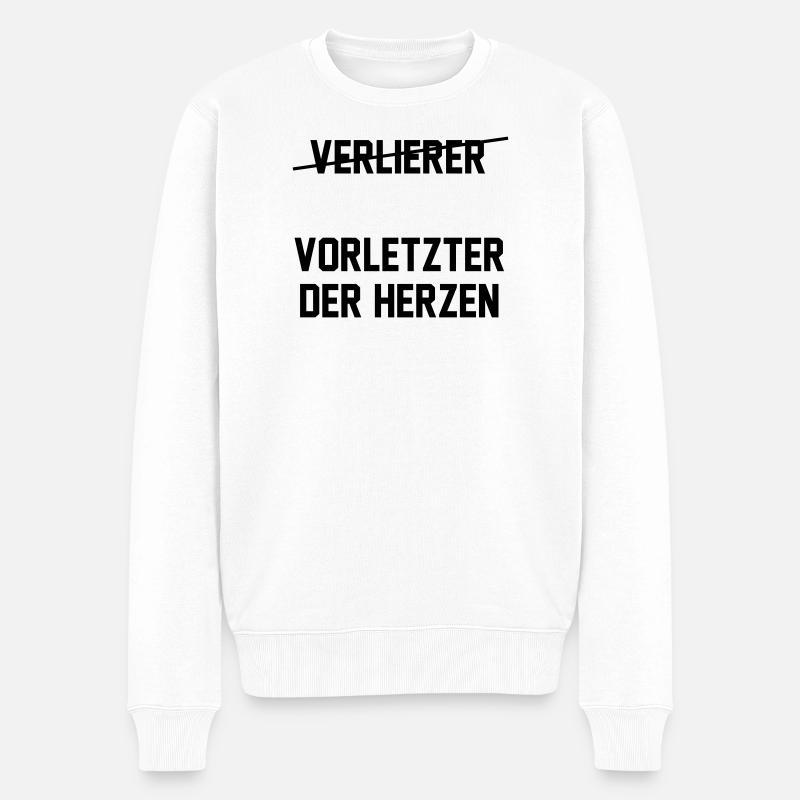 L’avant-dernier des cœurs - Pull Premium bio Homme - blanc