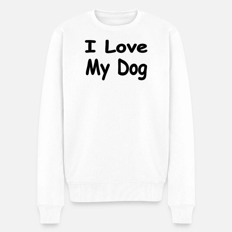 canine - Pull Premium bio Homme - blanc