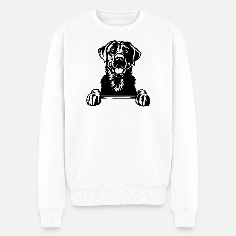Tête du Labrador - Pull Premium bio Homme - blanc