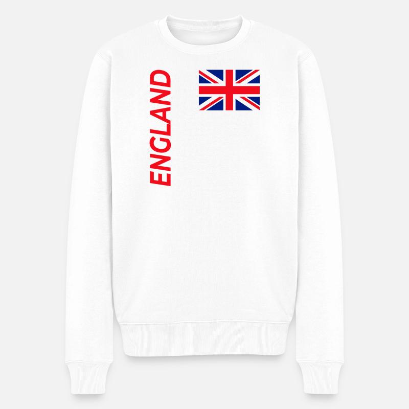 Manchester - Männer Premium Bio Pullover - Weiß