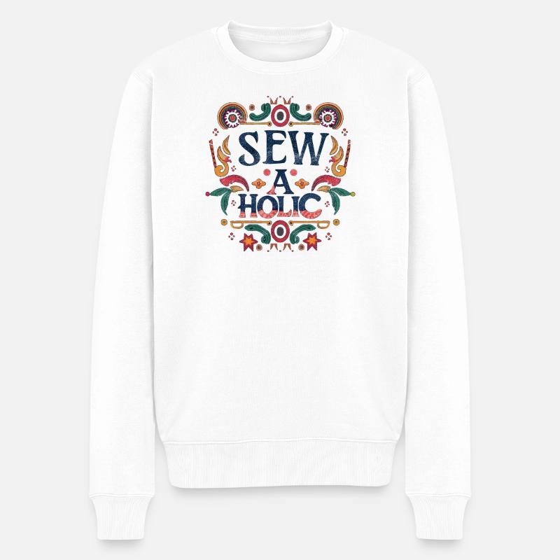 Accro à la couture - Pull Premium bio Homme - blanc